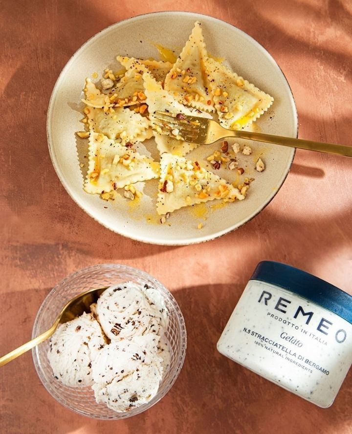 Pasta and Remeo Gelato Jar - unmissable for an Italian dinner